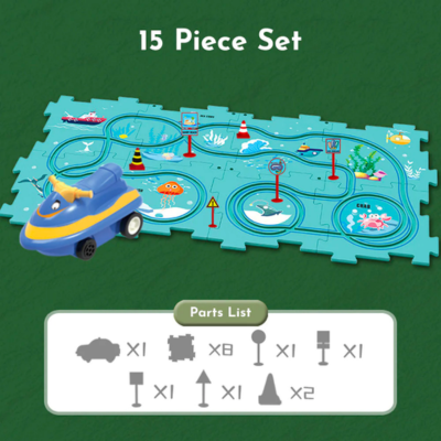 PuzzleRacer™ Build & Race Track Set