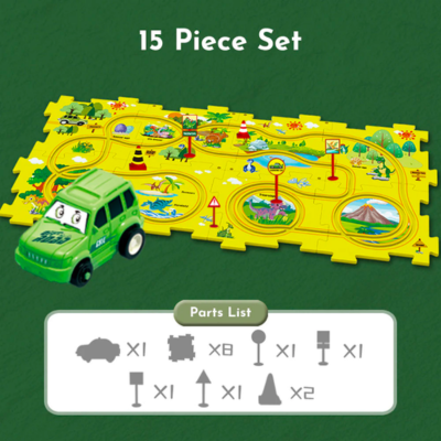PuzzleRacer™ Build & Race Track Set